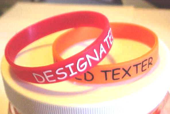"Designated Texter" Bracelets